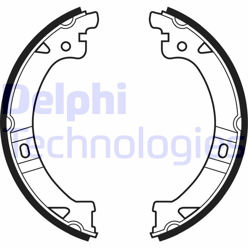 DELPHI LS1977: Piduriklotside komplekt, seisupidur