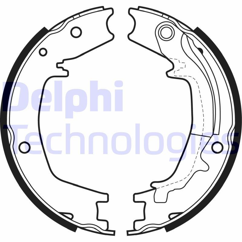DELPHI LS1985: Piduriklotside komplekt, seisupidur