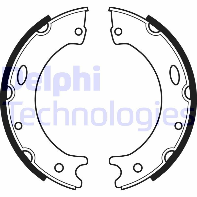 DELPHI LS1989: Piduriklotside komplekt, seisupidur