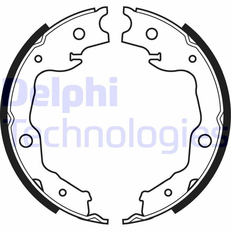 DELPHI LS1999: Piduriklotside komplekt, seisupidur