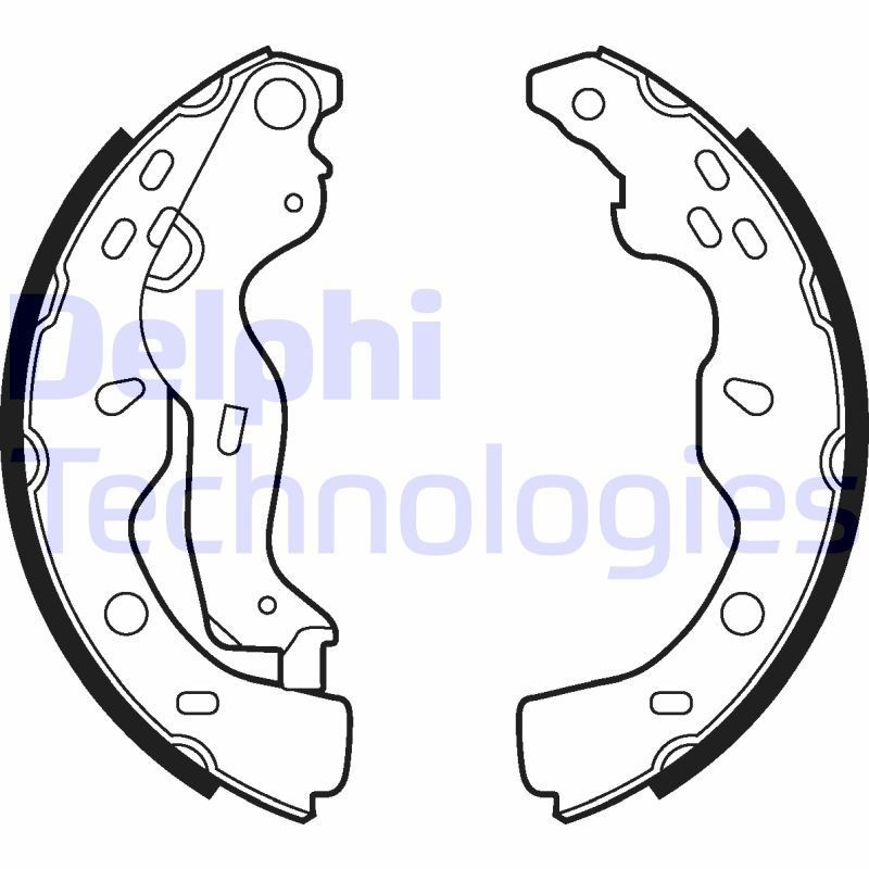 DELPHI LS2009: Set saboti frana