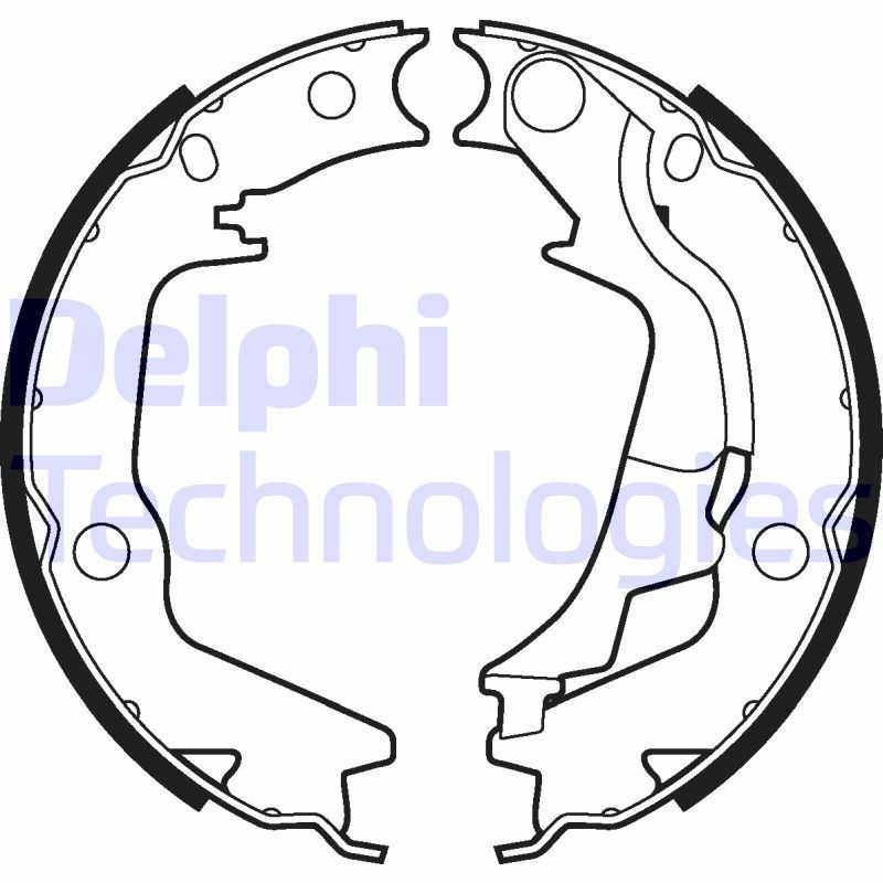 DELPHI LS2011: Piduriklotside komplekt, seisupidur