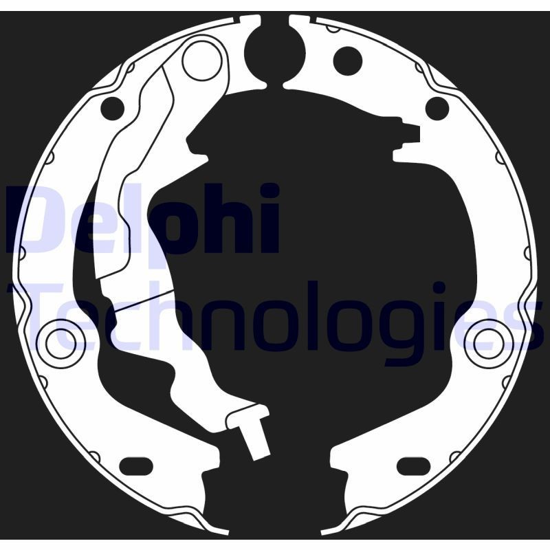DELPHI LS2017: Piduriklotside komplekt, seisupidur