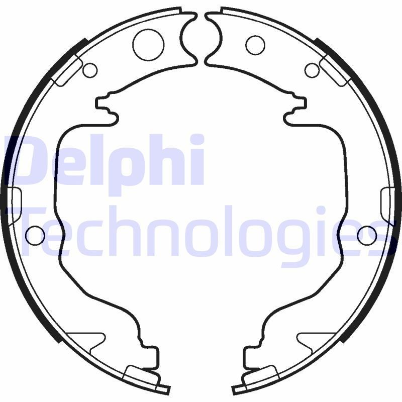 DELPHI LS2026: Piduriklotside komplekt, seisupidur