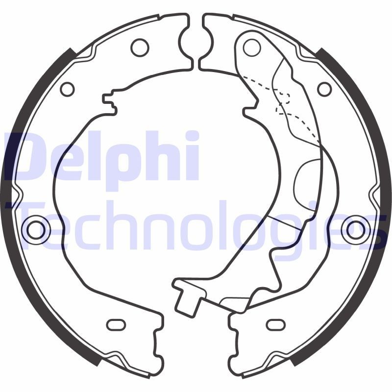 DELPHI LS2031: Piduriklotside komplekt, seisupidur