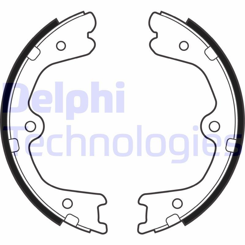 DELPHI LS2032: Piduriklotside komplekt, seisupidur