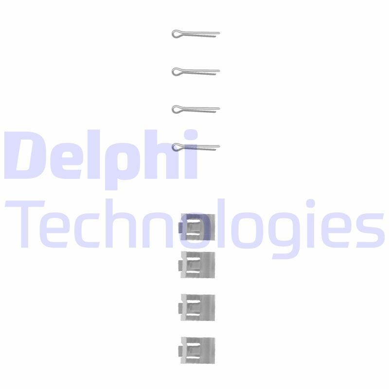 DELPHI LX0027: Lisakomplekt, ketaspiduriklotsid