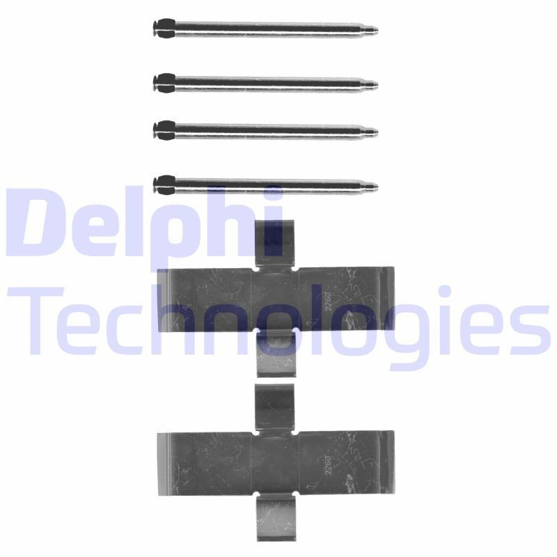 DELPHI LX0107: Lisakomplekt, ketaspiduriklotsid
