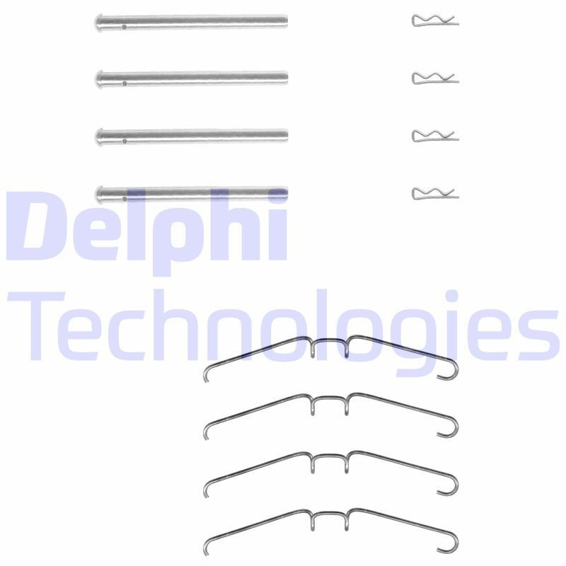 DELPHI LX0157: Kit accessori, pastiglia freno