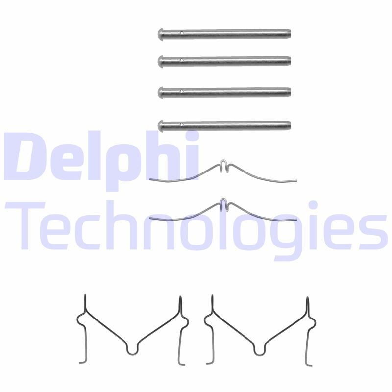 DELPHI LX0211: Lisakomplekt, ketaspiduriklotsid