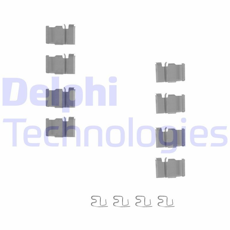 DELPHI LX0212: Lisakomplekt, ketaspiduriklotsid
