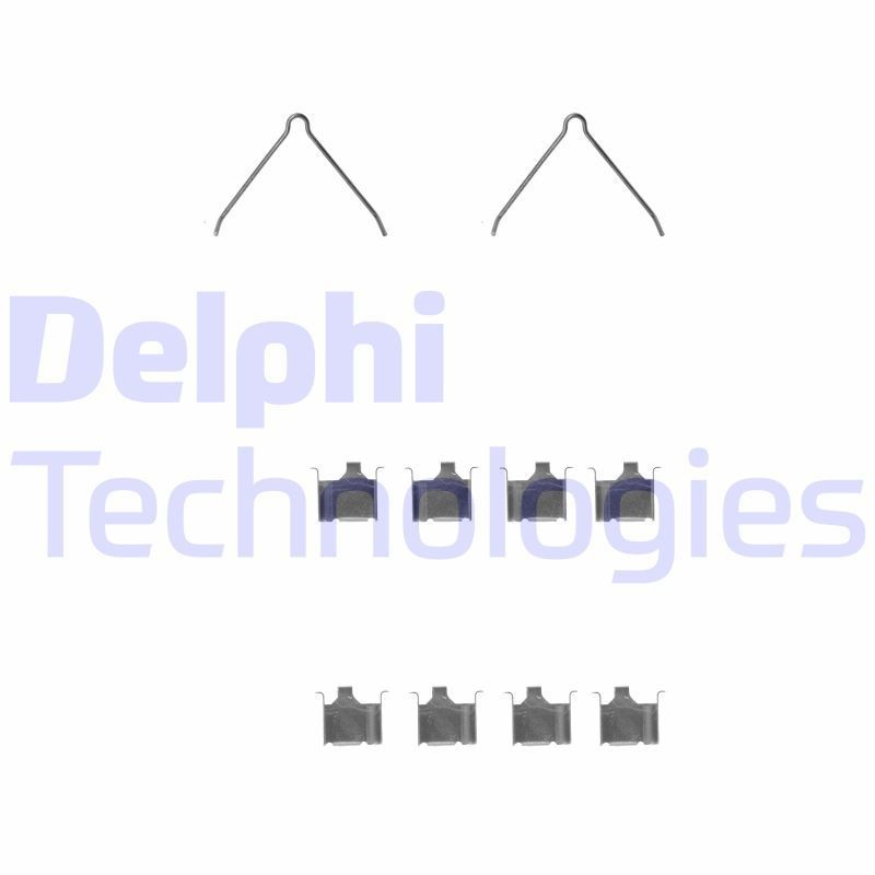DELPHI LX0229: Lisakomplekt, ketaspiduriklotsid