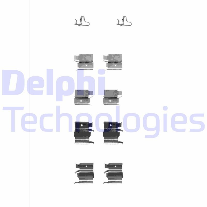 DELPHI LX0339: Set accesorii, placute frana