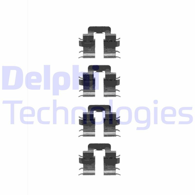 DELPHI LX0345: Lisakomplekt, ketaspiduriklotsid