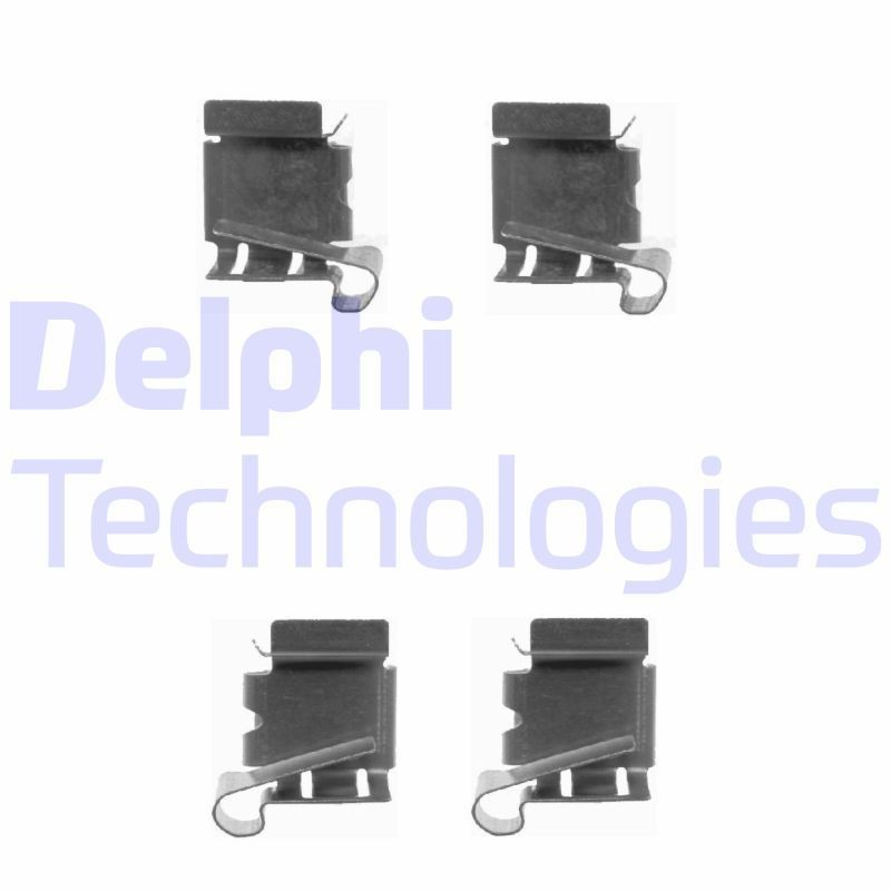 DELPHI LX0390: Priedų komplektas, diskinių stabdžių trinkelės