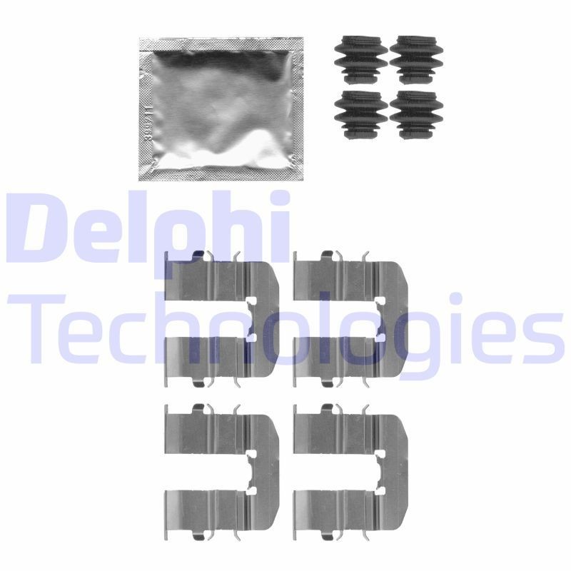 DELPHI LX0512: Σετ βοηθ. εξαρτημάτων, τακάκια φρένων
