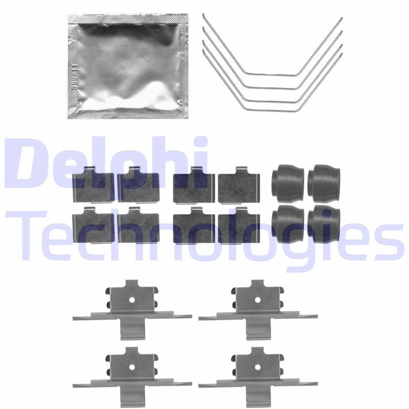 DELPHI LX0521: Lisakomplekt, ketaspiduriklotsid