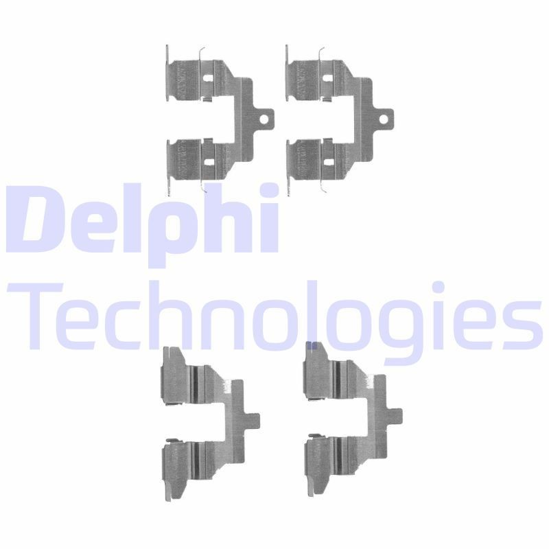 DELPHI LX0531: Priedų komplektas, diskinių stabdžių trinkelės