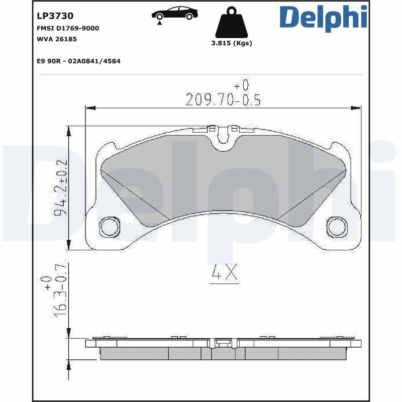 DELPHI PCK1: Tolmukaitse komplekt, Amordid Esisild