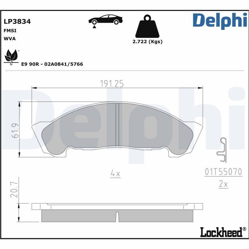 DELPHI PCK4: Tolmukaitse komplekt, Amordid Esisild
