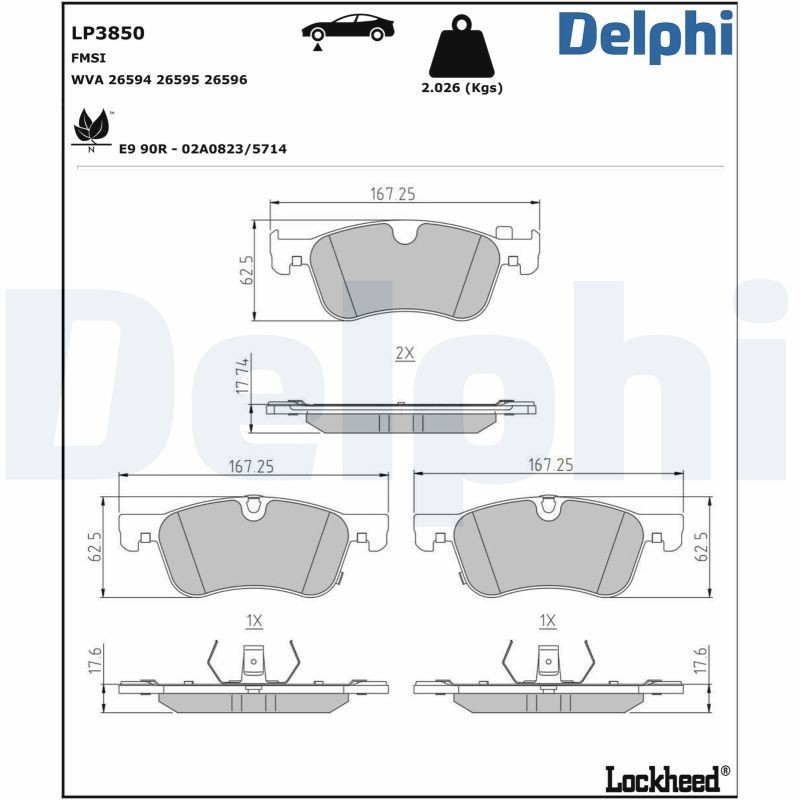 DELPHI PCK6: Tolmukaitse komplekt, Amordid Esisild
