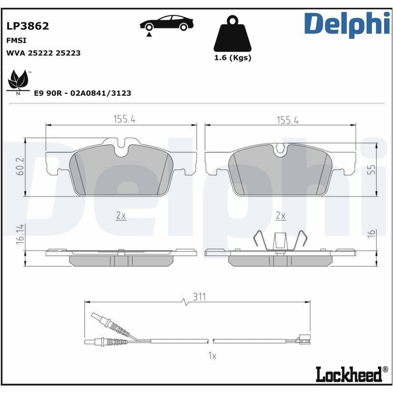 DELPHI PCK77: Tolmukaitse komplekt, Amordid Esisild