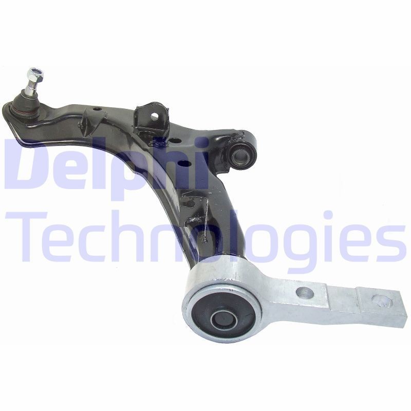 DELPHI TC1447: Bras de suspension Essieu avant gauche, inférieur, Tôle d'acier, avec rotule de suspension