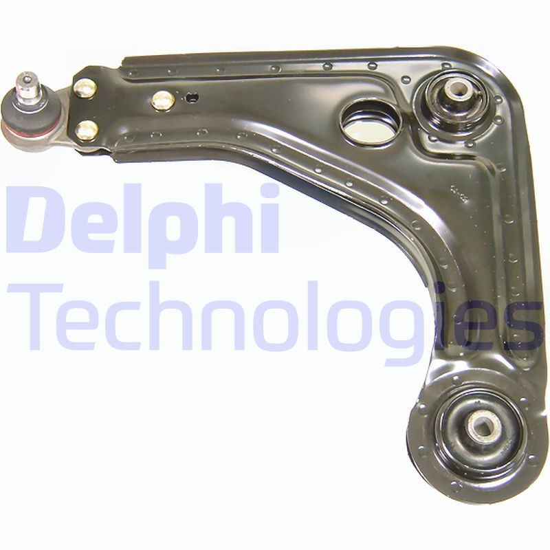 DELPHI TC669: Braccio oscillante, sospensione ruota Assale anteriore Sx, inferiore, Lamiera d'acciaio, con snodo portante/di guida