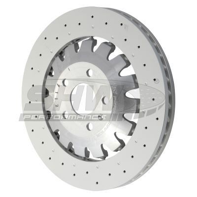 SHW Performance AFX41156: Piduriketas Esisild, Ø: 370mm, sisemine õhutus, kaheosaline piduriketas, augustatud/karestatud, Ø: 370mm, kaetud