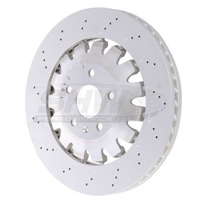 SHW Performance AFX45511: Piduriketas Esisild, Ø: 370mm, sisemine õhutus, kaheosaline piduriketas, reljeefne, Ø: 370mm, kaetud