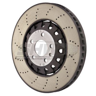 SHW Performance AFX49201: Piduriketas Esisild, Ø: 374mm, perforeeritud, sisemine õhutus, kaheosaline piduriketas, Ø: 374mm, kaetud