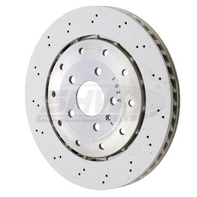 SHW Performance ARX44218: Piduriketas Tagasild, Ø: 356mm, sisemine õhutus, kaheosaline piduriketas, augustatud/karestatud, Ø: 356mm, kaetud