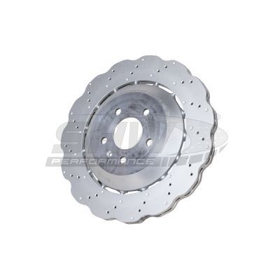 SHW Performance ARX47416: Piduriketas Wave Disc Tagasild, Ø: 356mm, sisemine õhutus, kaheosaline piduriketas, augustatud/karestatud, Ø: 356mm, kaetud