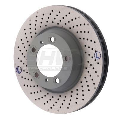 SHW Performance PFL30922: Piduriketas esisild vasakul, Ø: 330mm, sisemine õhutus, augustatud/karestatud, Ø: 330mm, kaetud