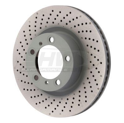 SHW Performance PFL39971: Piduriketas esisild vasakul, Ø: 330mm, sisemine õhutus, augustatud/karestatud, Ø: 330mm, kaetud