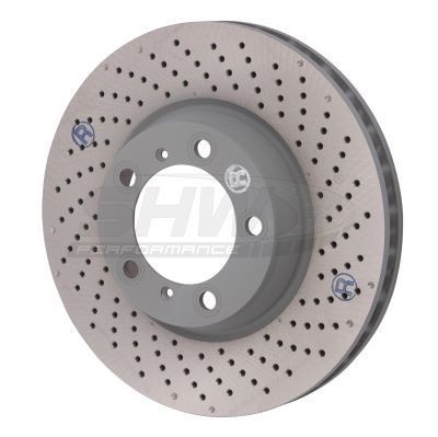 SHW Performance PFR31022: Piduriketas esisild paremal, Ø: 330mm, sisemine õhutus, augustatud/karestatud, Ø: 330mm, kaetud