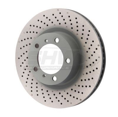 SHW Performance PFR39972: Piduriketas esisild paremal, Ø: 330mm, sisemine õhutus, augustatud/karestatud, Ø: 330mm, kaetud