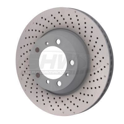 SHW Performance PRR31224: Piduriketas Tagasild paremal, Ø: 330mm, sisemine õhutus, augustatud/karestatud, Ø: 330mm, kaetud