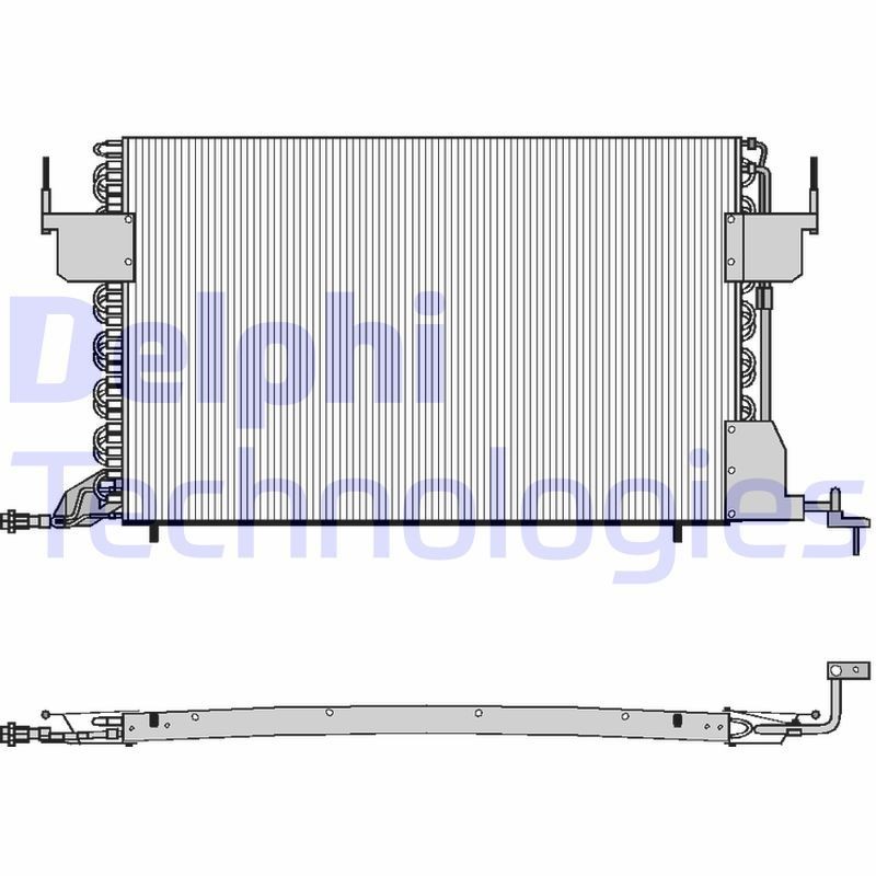 DELPHI TSP0225021: Kondensaator, kliimaseade ilma kuivatita