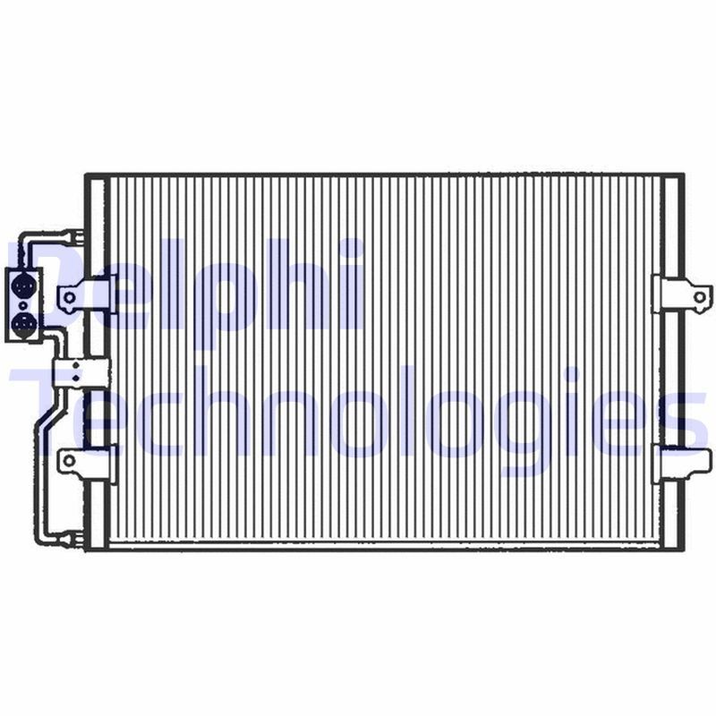 DELPHI TSP0225110: Kondensaator, kliimaseade ilma kuivatita