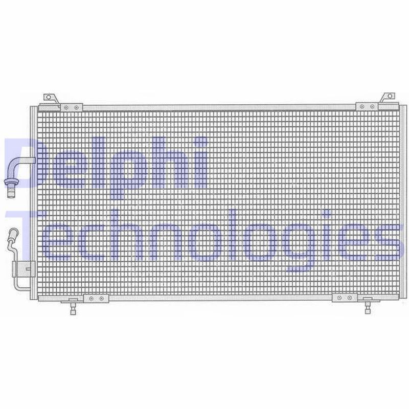DELPHI TSP0225130: Kondensaator, kliimaseade ilma kuivatita