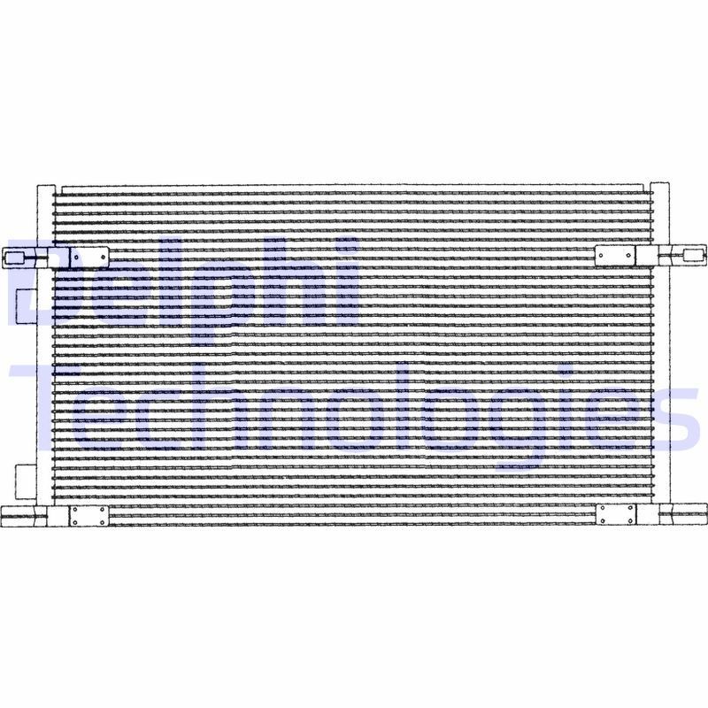 DELPHI TSP0225212: Kondensor, klimatanläggning utan avfuktare