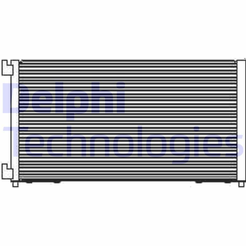 DELPHI TSP0225416: Kondensaator, kliimaseade ilma kuivatita