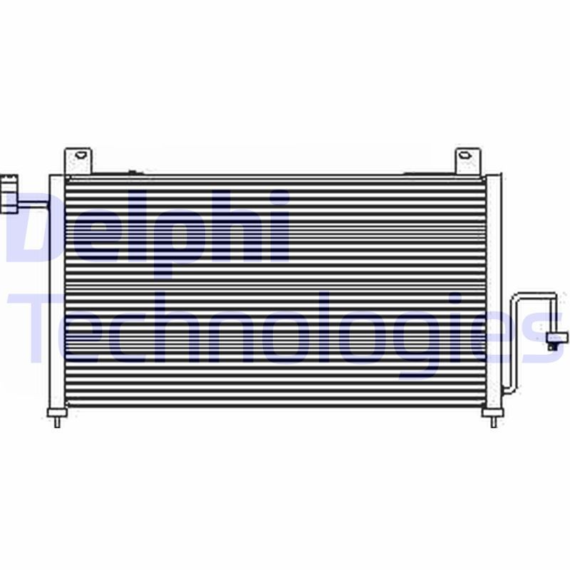 DELPHI TSP0225428: Kondensaator, kliimaseade ilma kuivatita