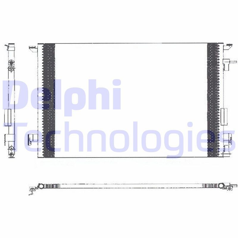 DELPHI TSP0225463: Kondensaator, kliimaseade ilma kuivatita