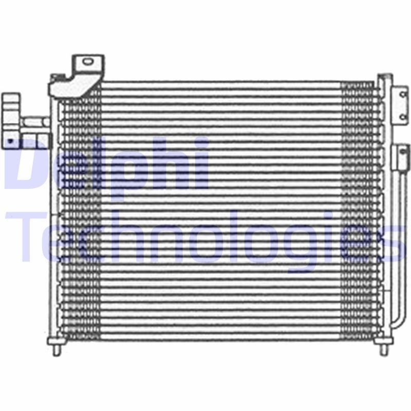 DELPHI TSP0225475: Kondensaator, kliimaseade ilma kuivatita