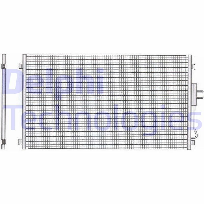 DELPHI TSP0225507: Kondensaator, kliimaseade ilma kuivatita