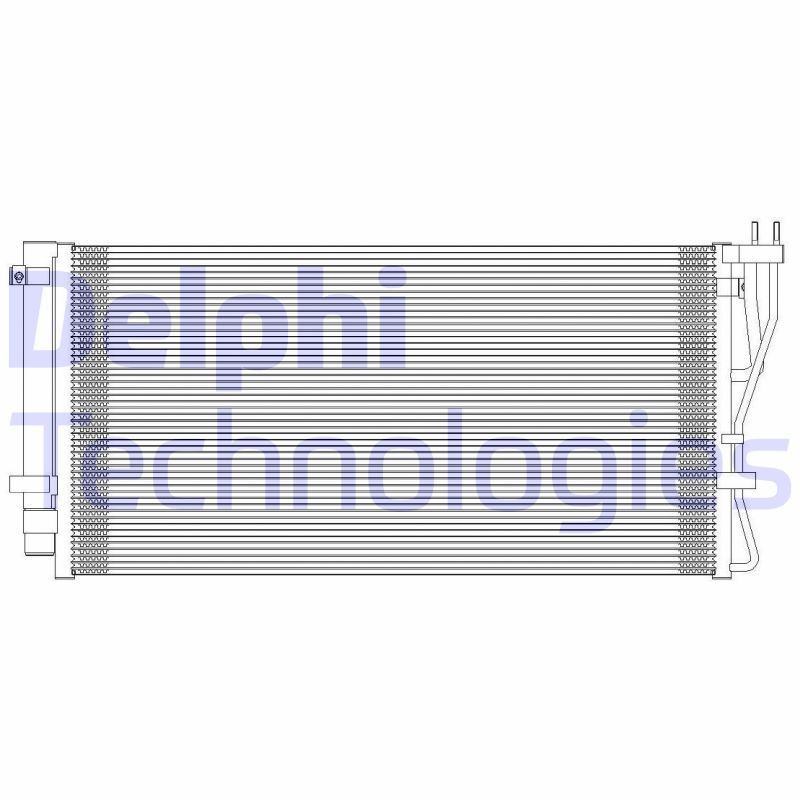 DELPHI TSP0225604: Condenseur, climatisation avec déshydrateur