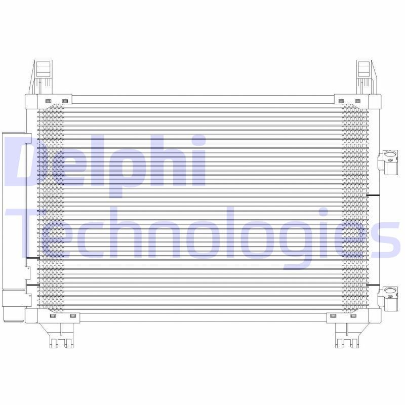 DELPHI TSP0225625: Kondensator, klimaanlegg med tørker