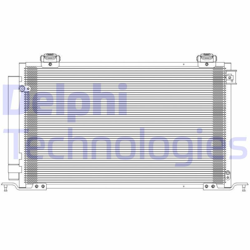 DELPHI TSP0225628: Kondensaator, kliimaseade koos kuivatiga